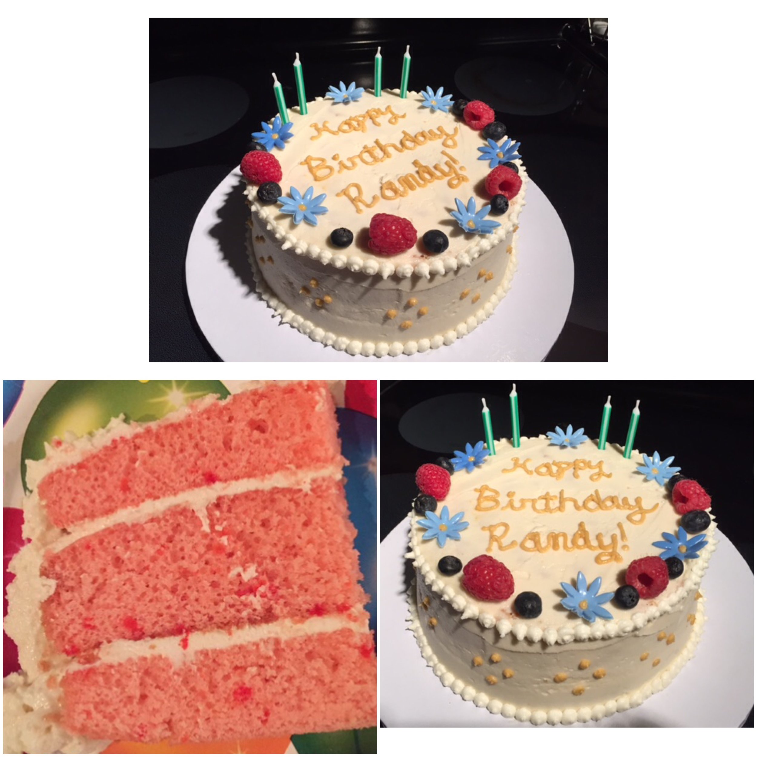 Strawberry Birthday Cake