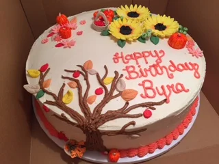 Fall Birthday Cake