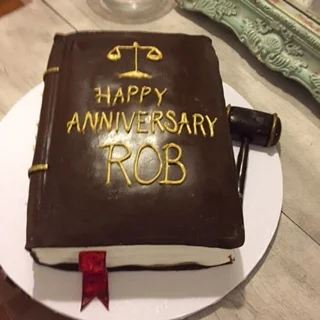 Law Book Cake
