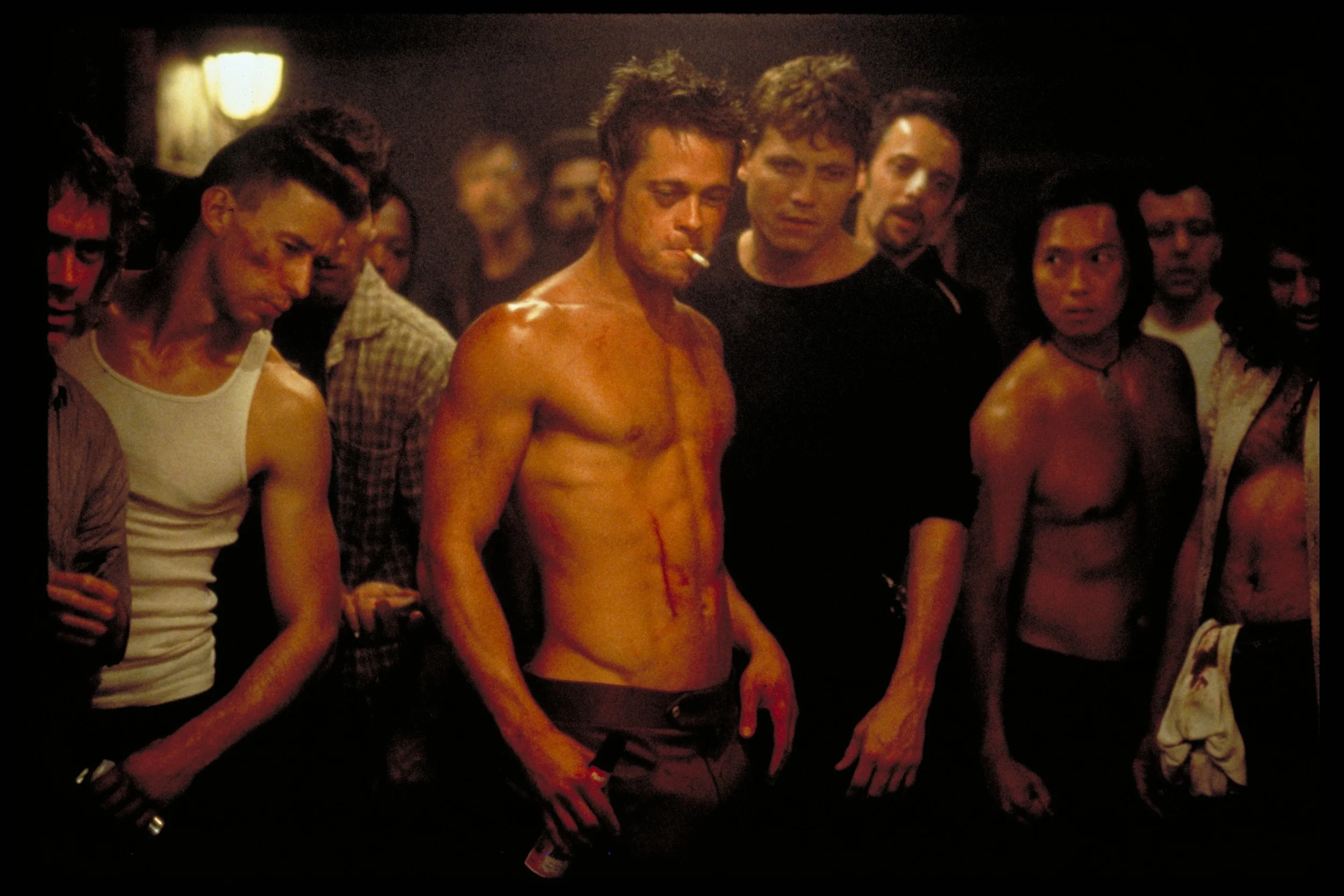 This has nothing to do with the subject. It's just Brad Pitt looking awesome in Fight Club.