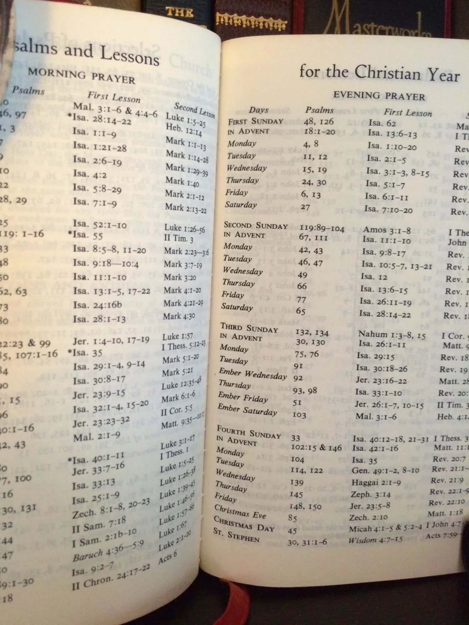 Church Calendar