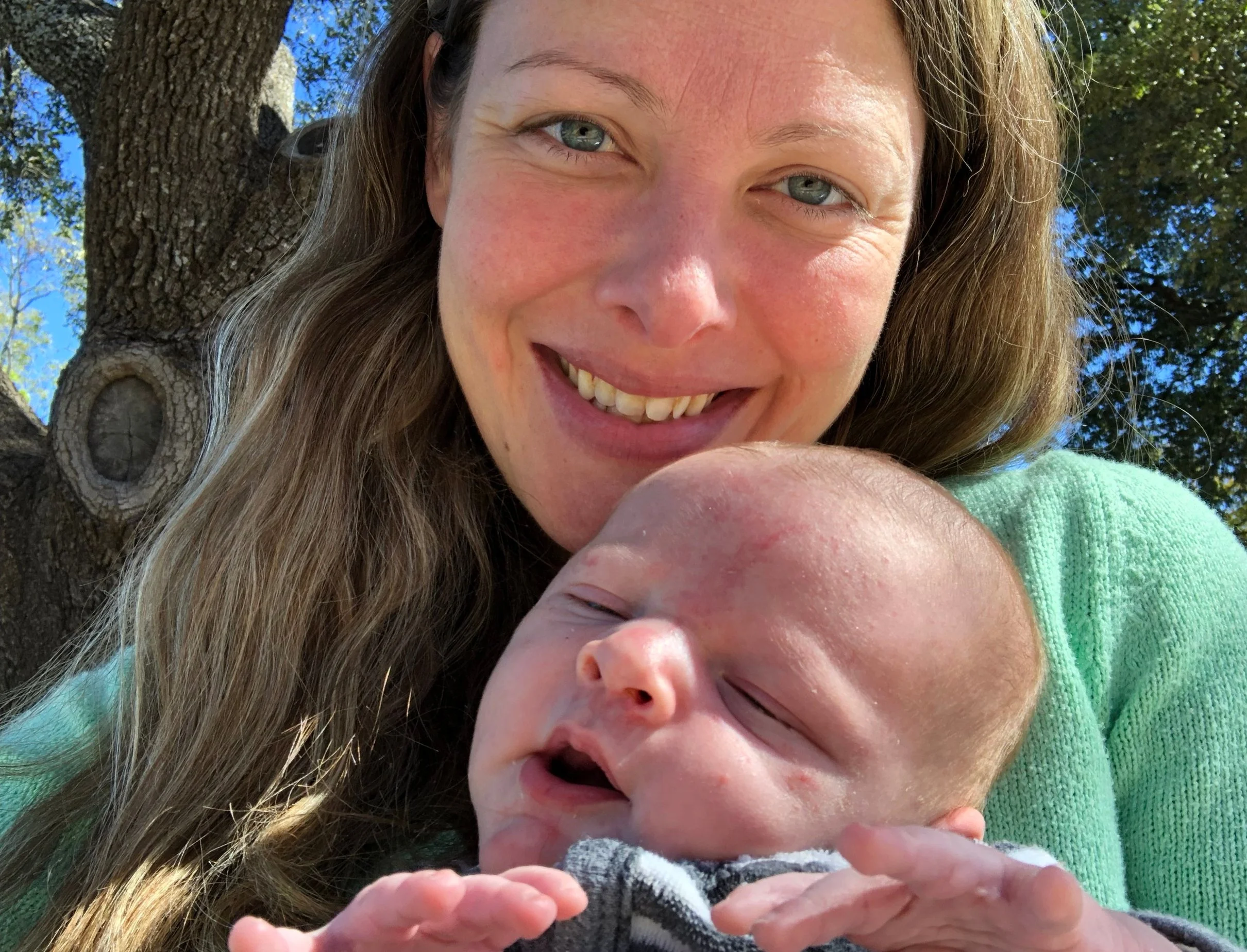 Peter and I, enjoying the Winter Sun in Central Texas