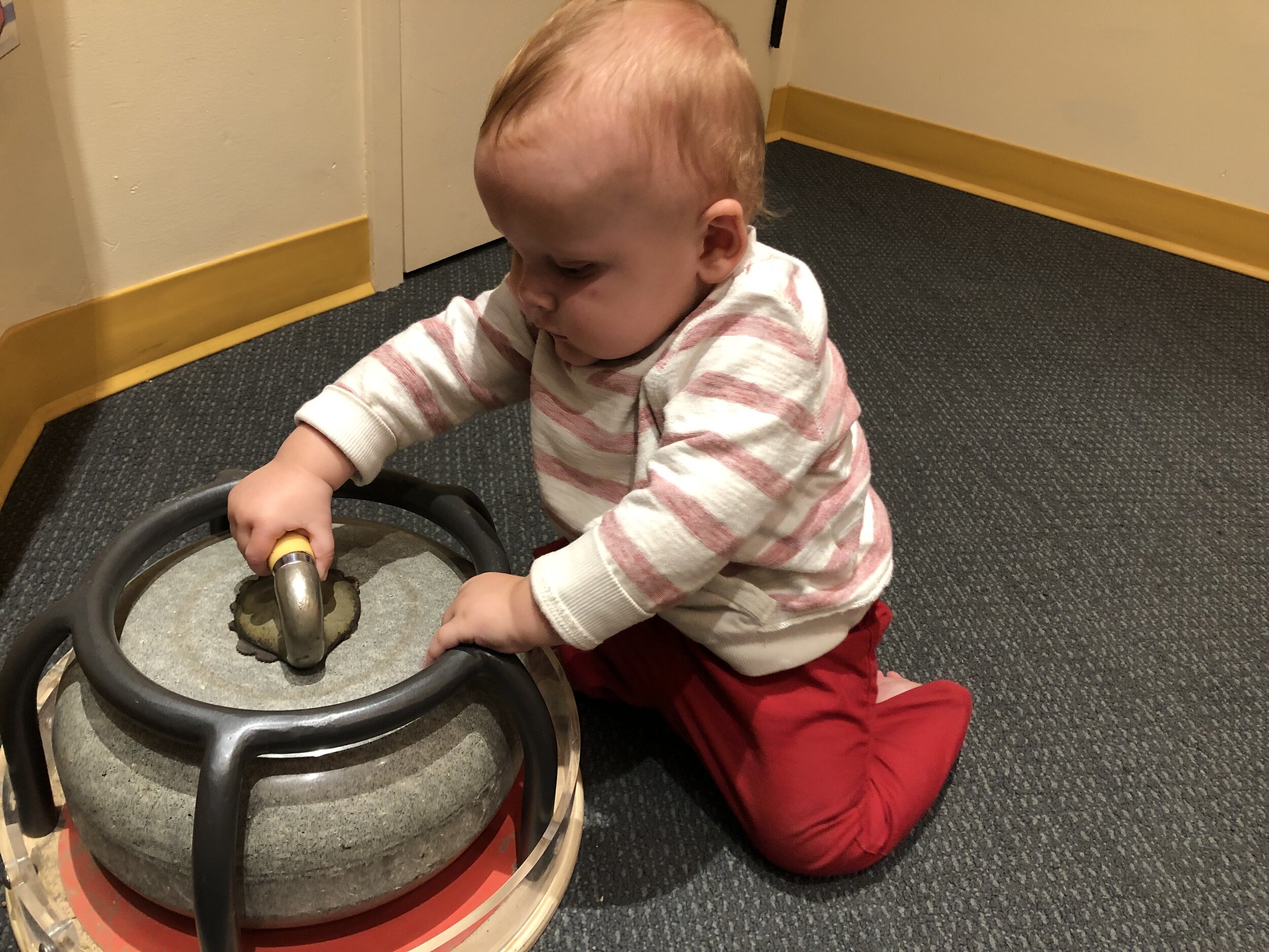  Peter, future curler! 