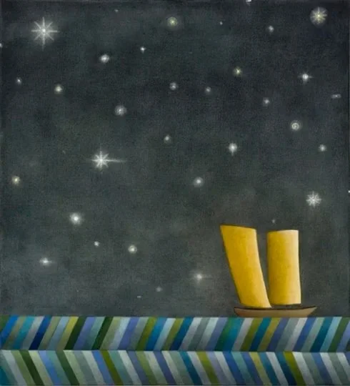 Evening, 2010. 44" x 40". Oil on canvas.