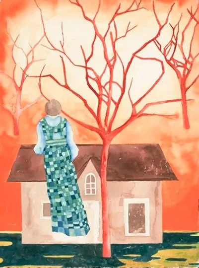 Another Time, 2012. 30" x 22". Watercolor and gouache on paper.