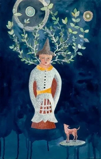 Pilgrim, 2010. 22" x 15". Watercolor and gouache on paper.