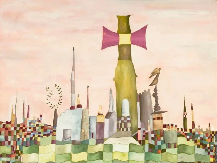 Somewhere, 2010. 22" x 30". Watercolor and gouache on paper.
