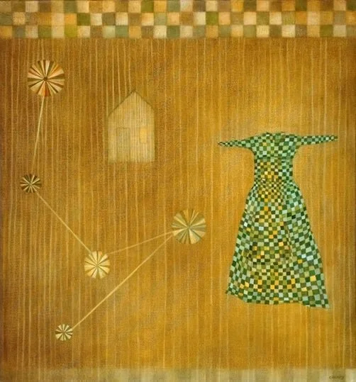 Homegoing, 2007. 30" x 32". Oil on canvas.