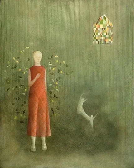 The Garden, 2007. 48" x 60". Oil on canvas.