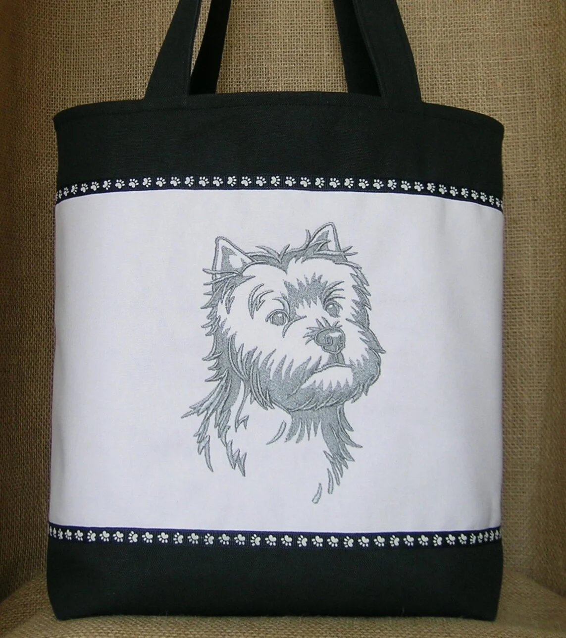 westie tote bag