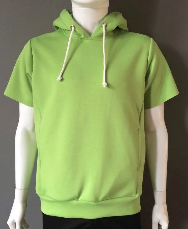 Short Sleeve Neoprene Hoodie — Bustle 