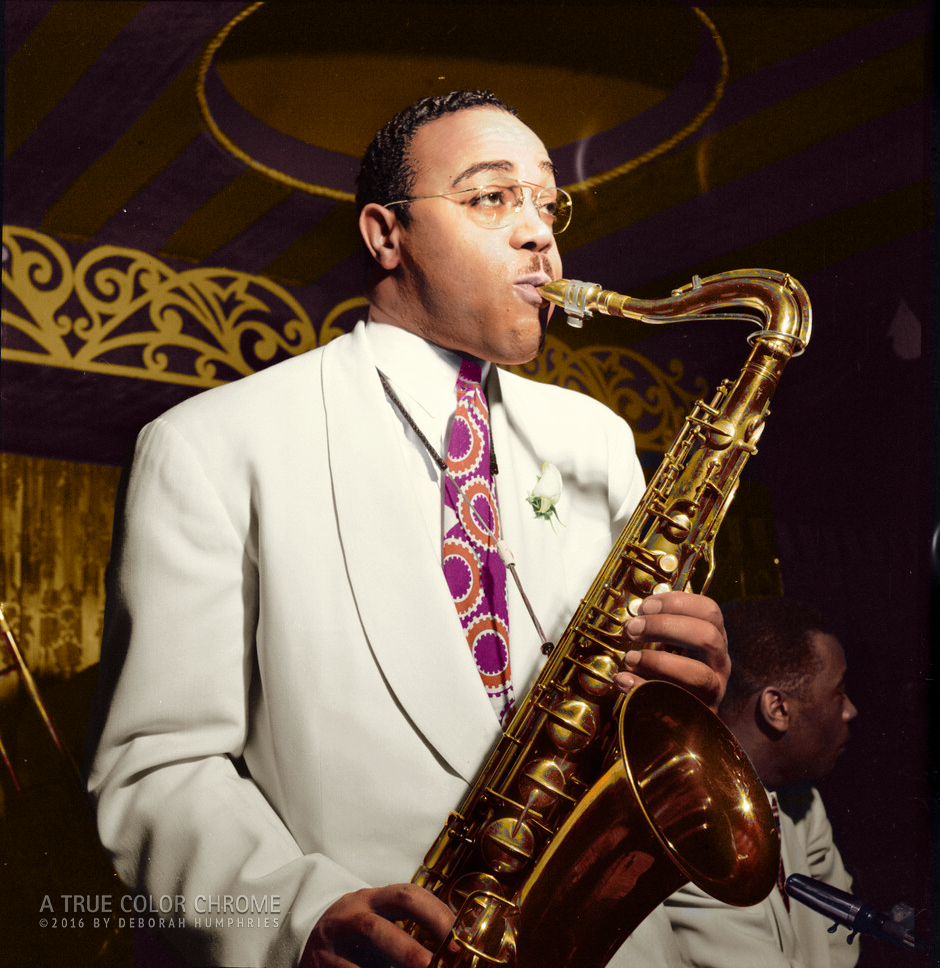 Jazz Sax Player, The Aquarium, NYC c. 1944, 