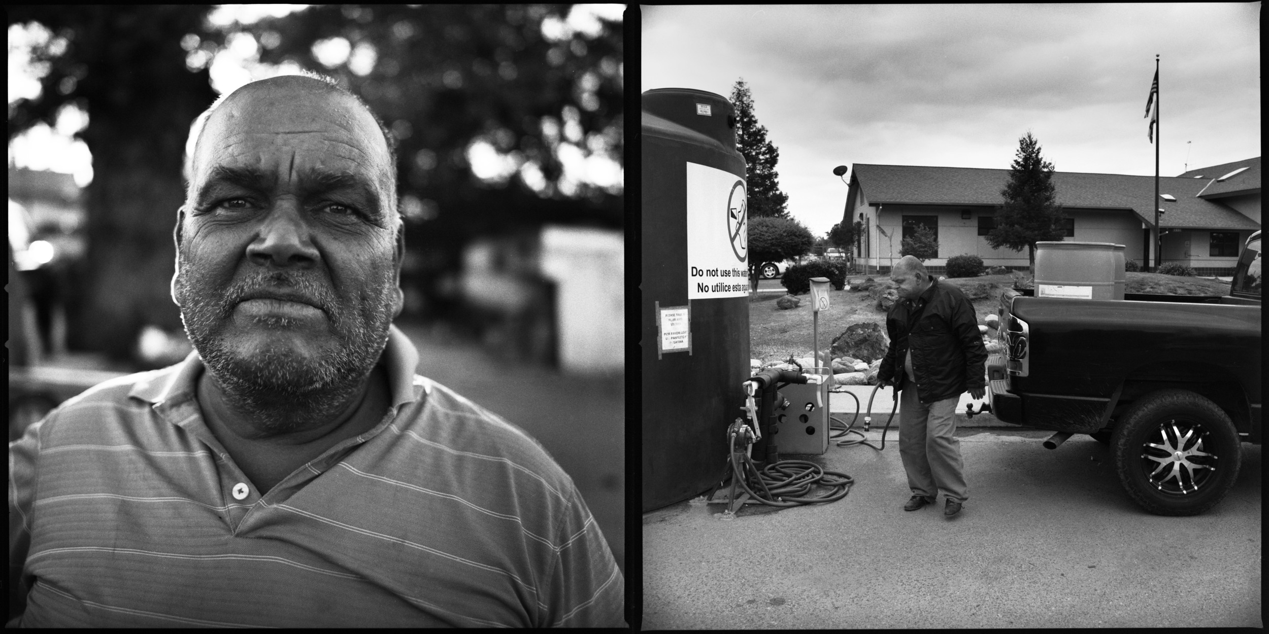  Beto Orozco who's well ran dry over a year ago lives in East Porterville, a rural community in California's Tulare County and needs to supplement the city's water delivery to his home by making a weekly trips the to the local fire station for more w