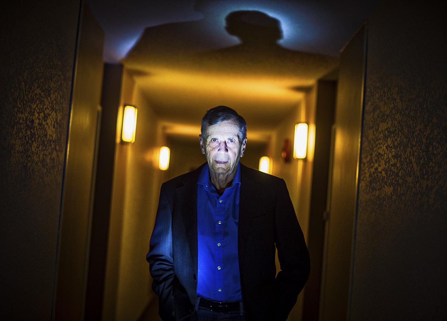 William B Davis, the actor who played the villainous Cigarette-Smoking Man in the X-files at his home in Vancouver March 27, 2015 after it was announced the show would return for a six-episode miniseries . (John Lehmann/The Globe and Mail)