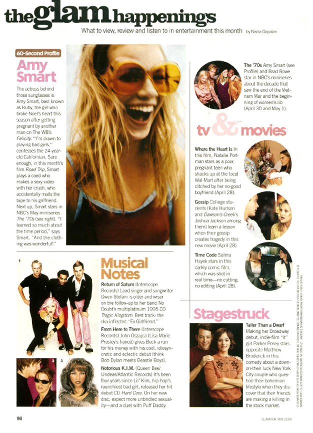 GLAMOUR MAGAZINE { Entertainment } 