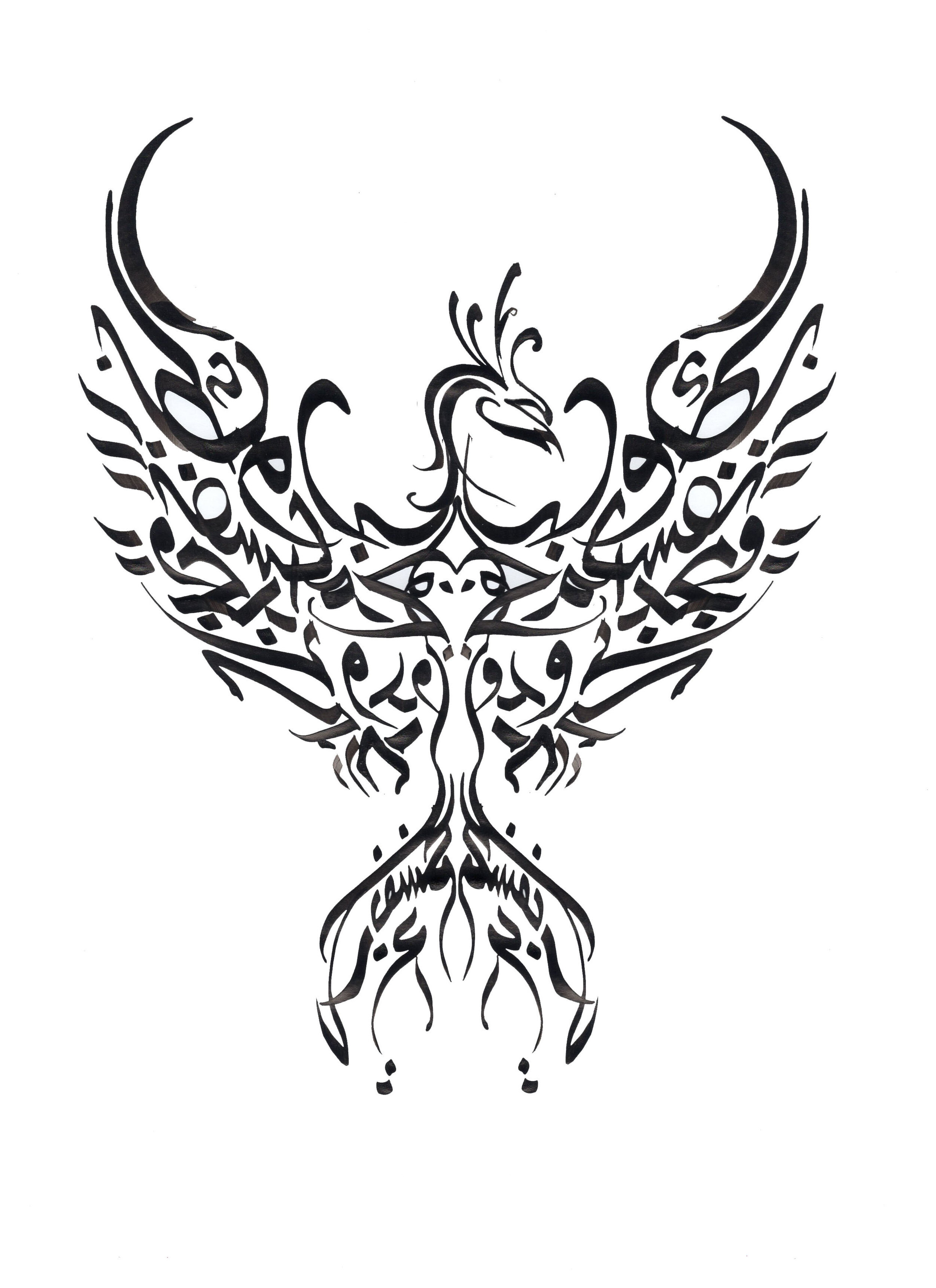 Arabic tattoo design