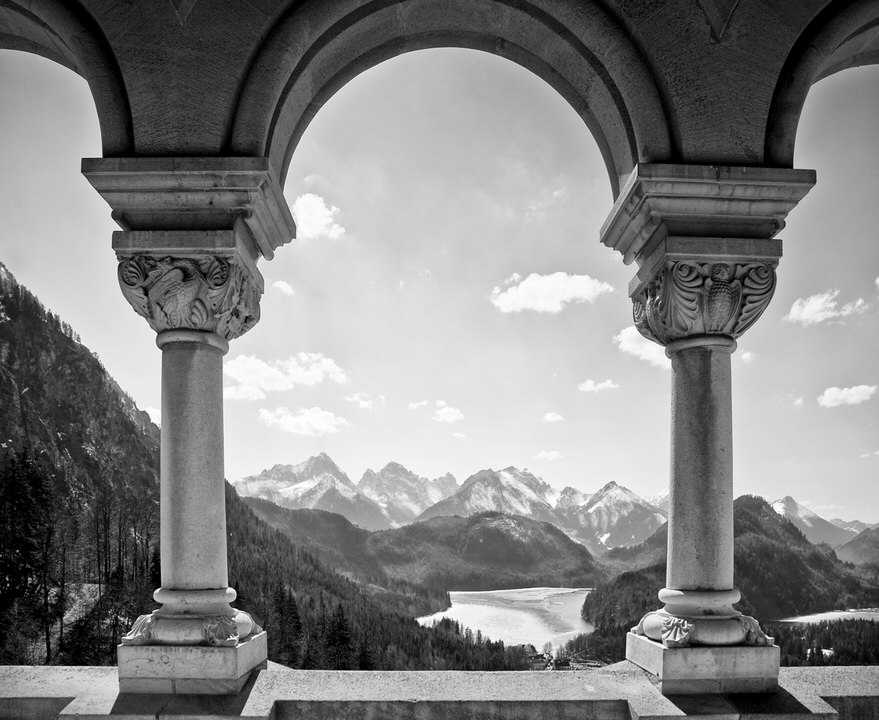 Castle View (black & white))