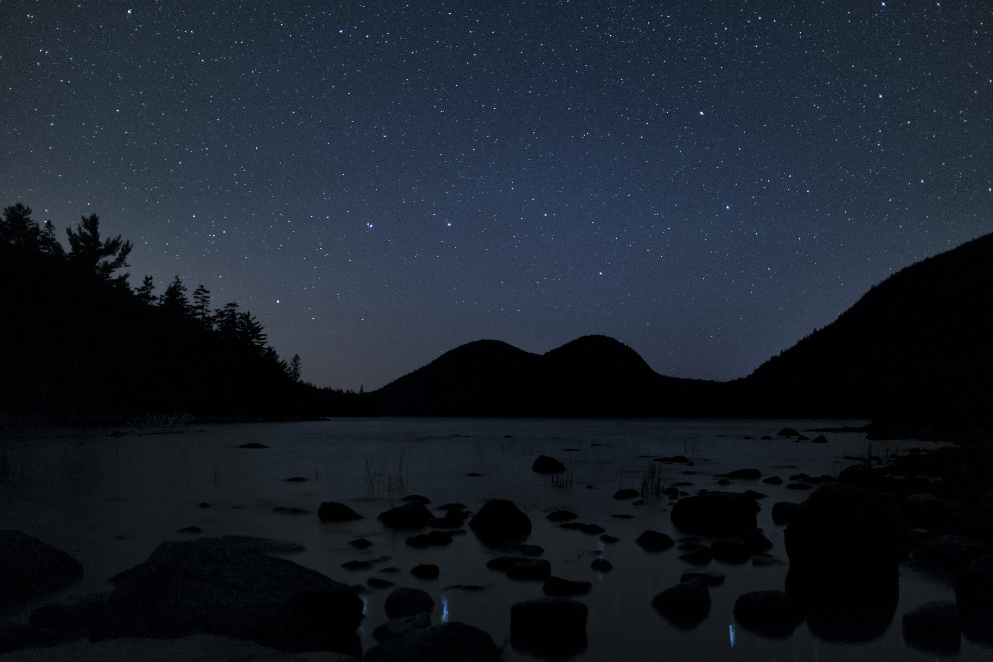 Night Sky, Jordan Pond, Acadia National Park, Maine
