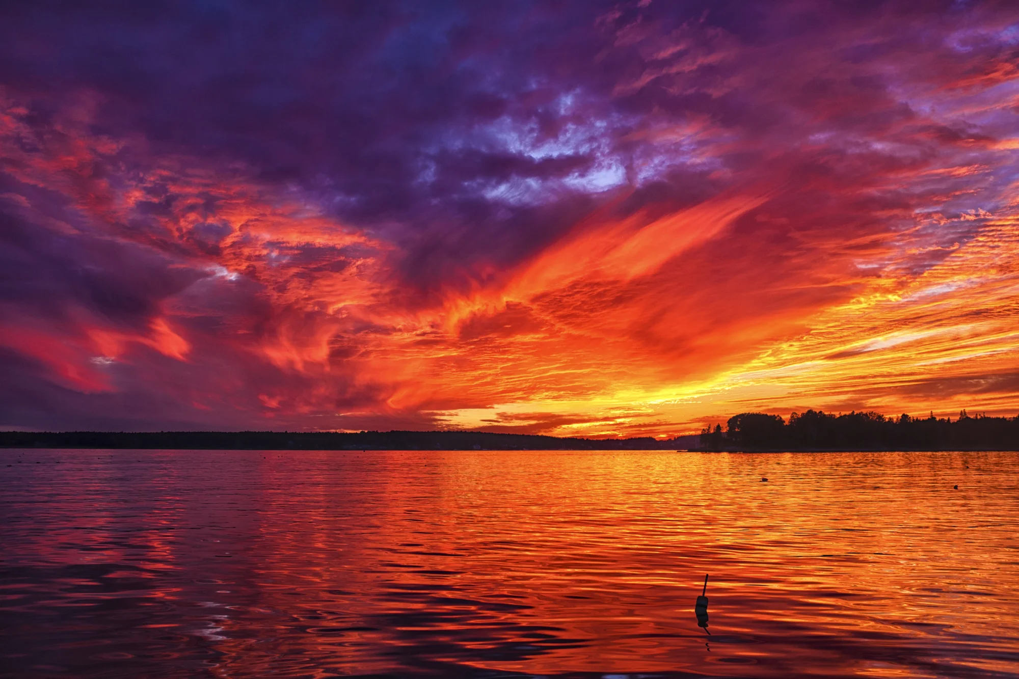 Autumn Sunset, Mount Desert Island, Maine