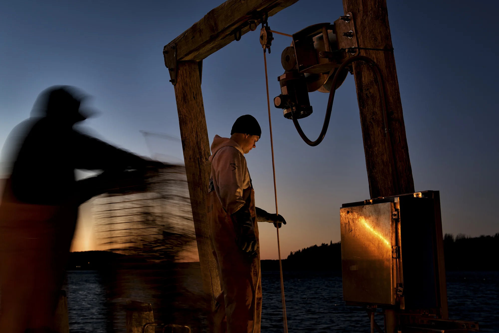 Sunset Lobstermen, Pier, Bar Harbor, ME