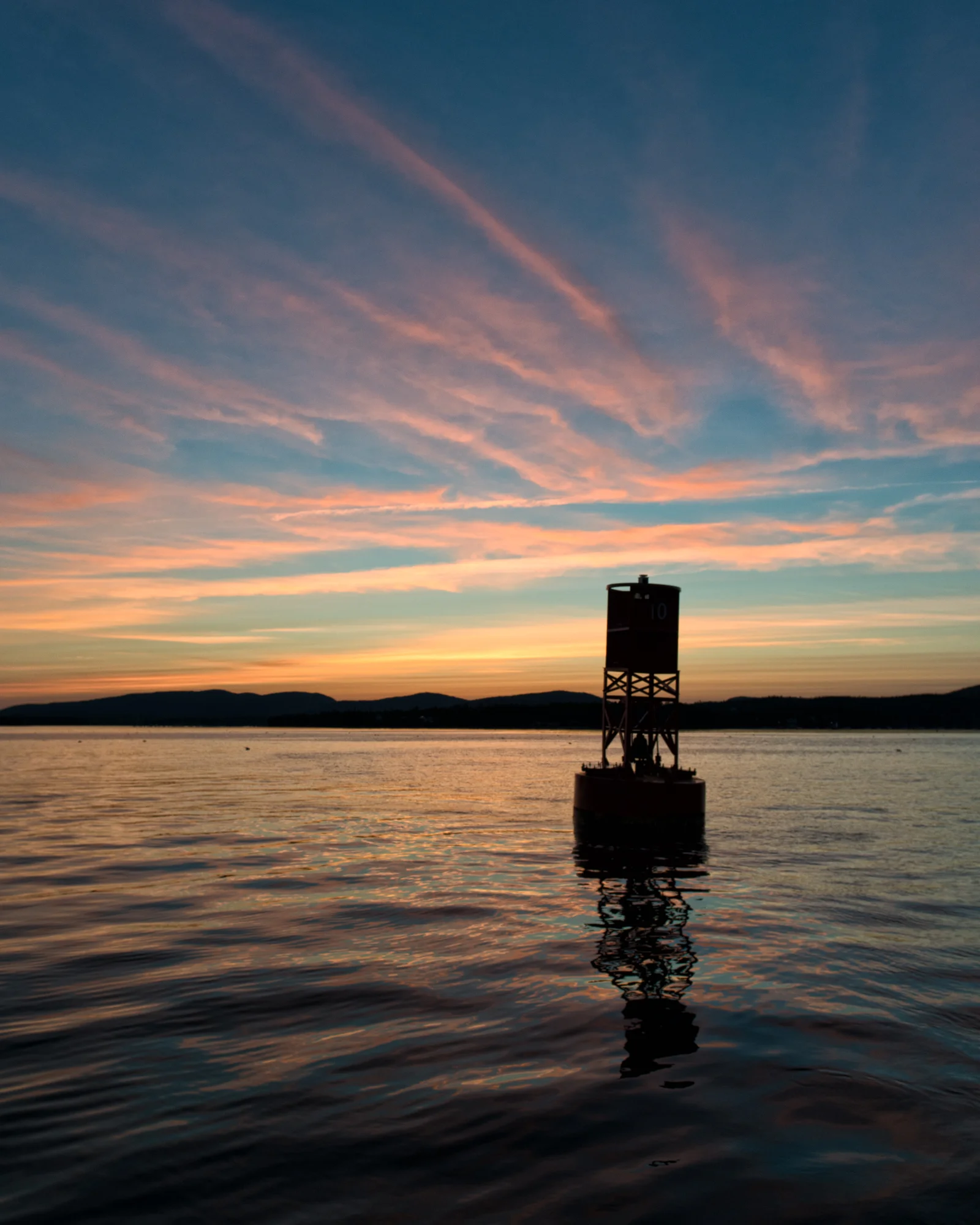 Buoy At Sunset, Bear Island, Maine 