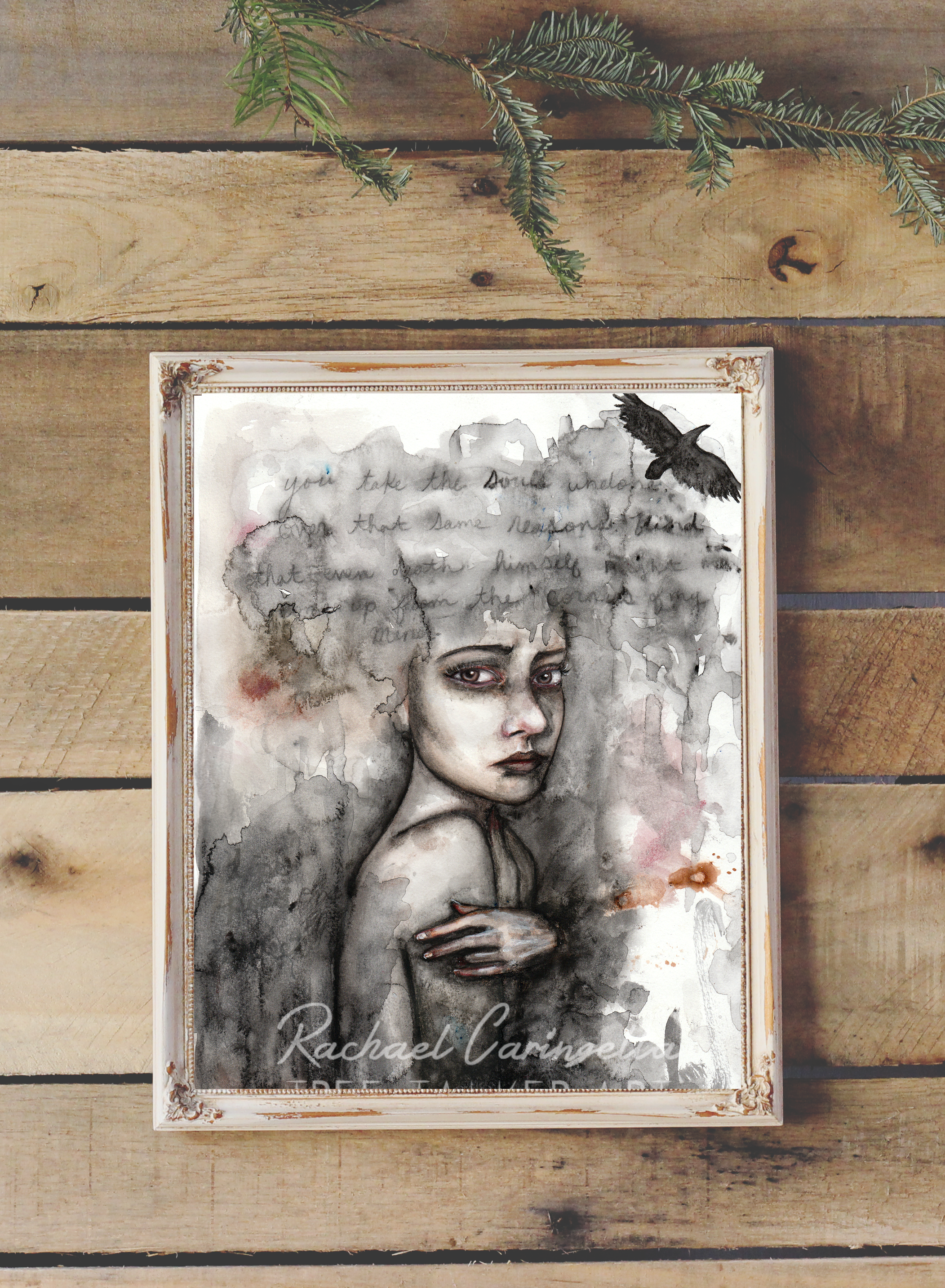 Death Himself | Mixed Media Watercolor, Colored Pencil | Tree T