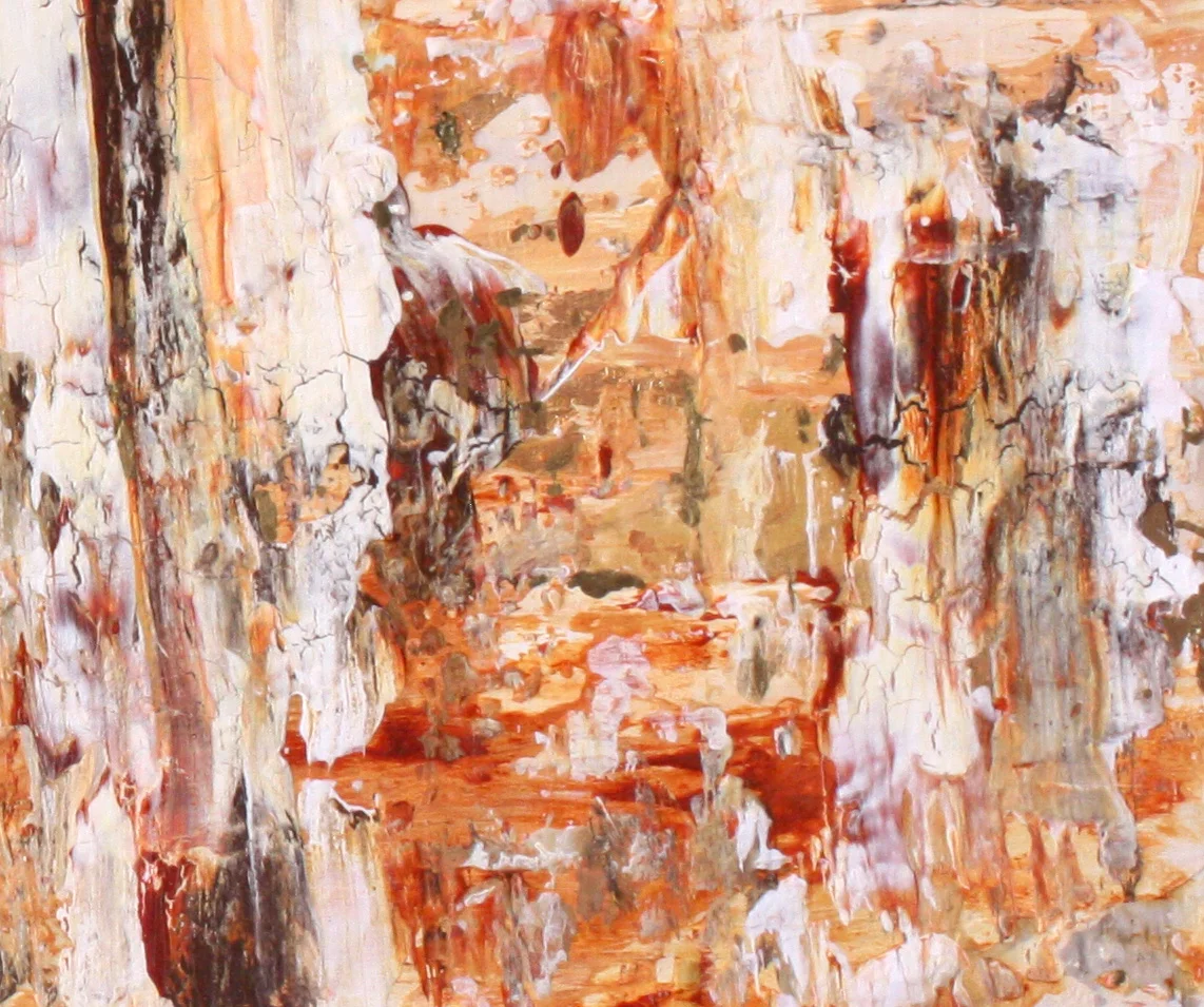 Feeling Fragile | Abstract Gold Leaf Painting | Rachael Caringella | Tree Talker Art