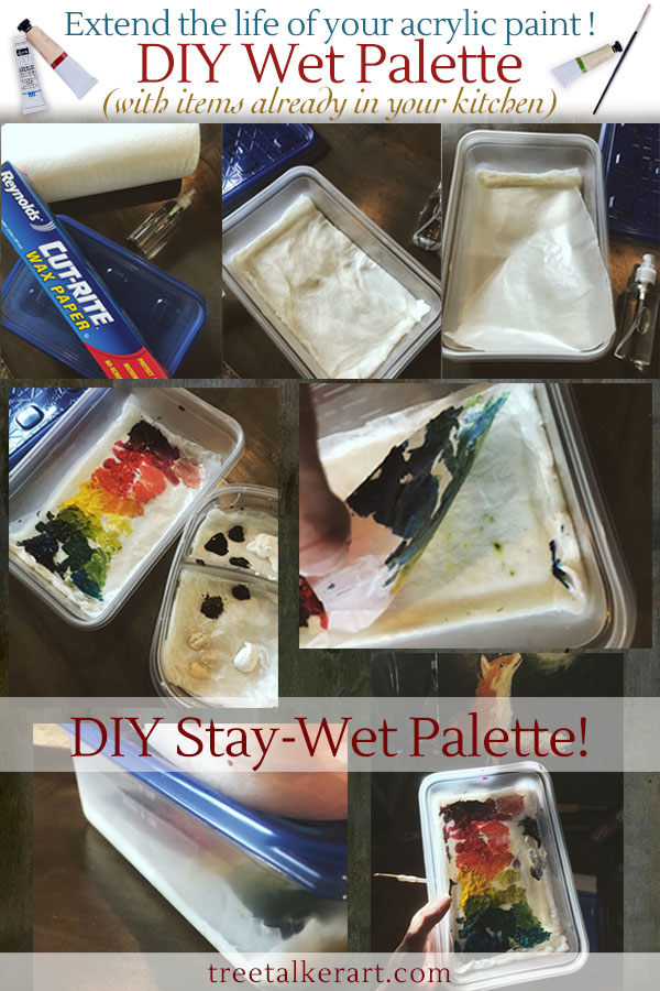 Acrylic Painting  DIY Stay-Wet Palette