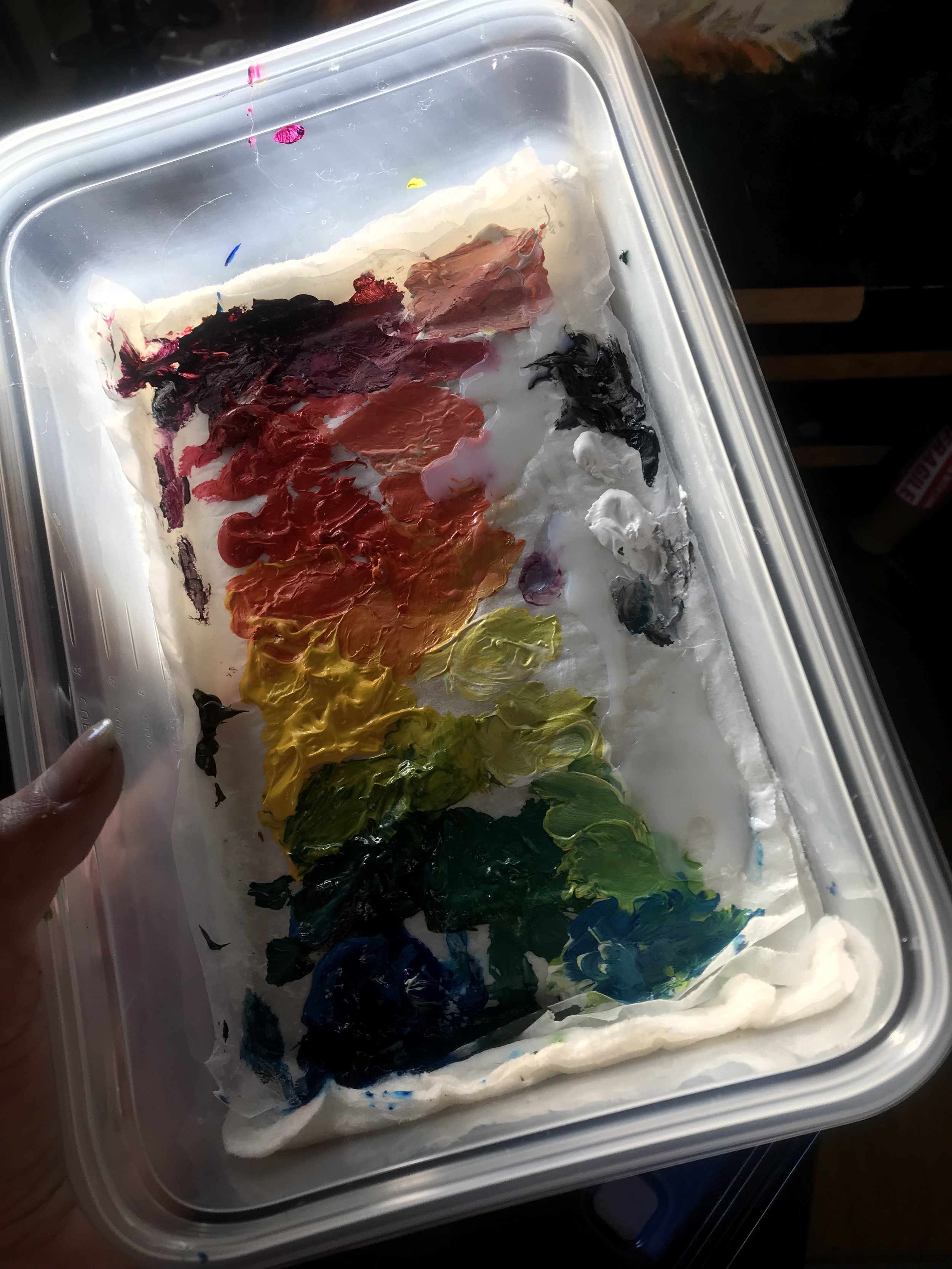 LEARN to PAINT with Createful Art - I love my Sta-Wet palette!!! Without it  my #acrylicpaints dried out on me all the time. So I thought you guys might  love to know