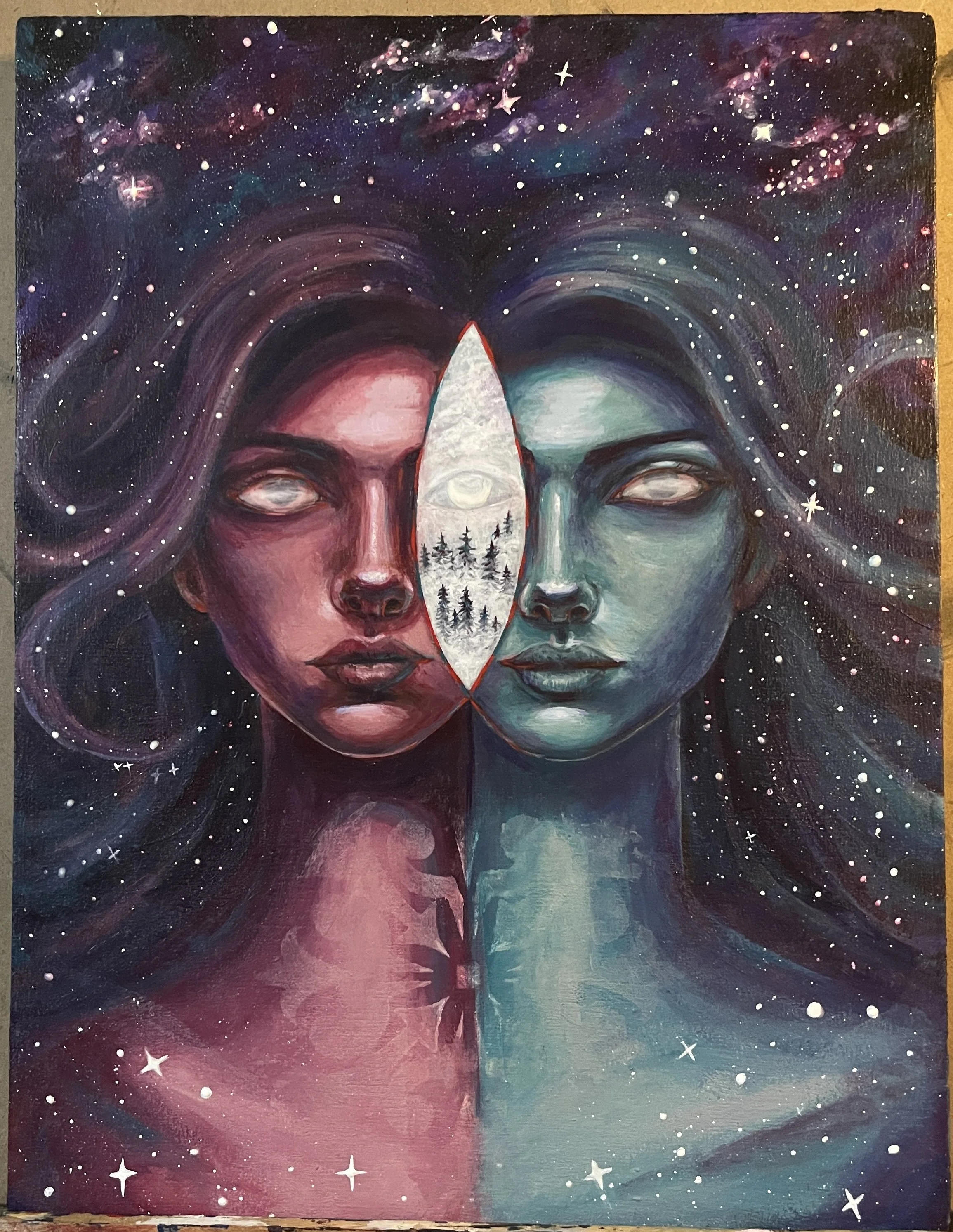 A Merging Of Worlds — Tree Talker Art | Rachael Caringella