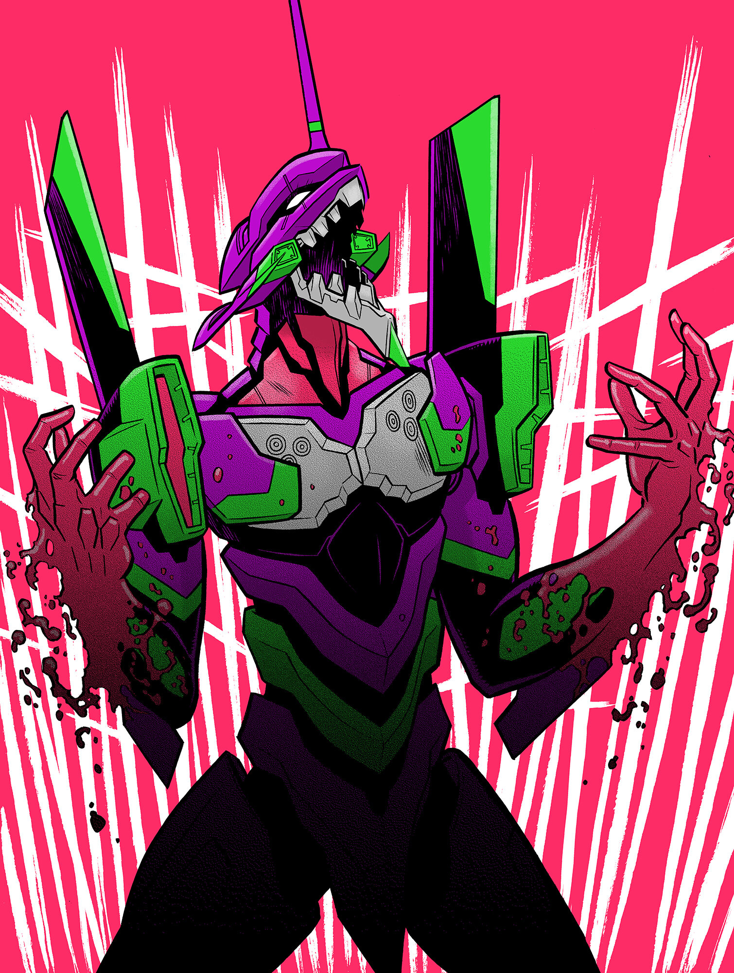 Evangelion Unit-01 Screenprint