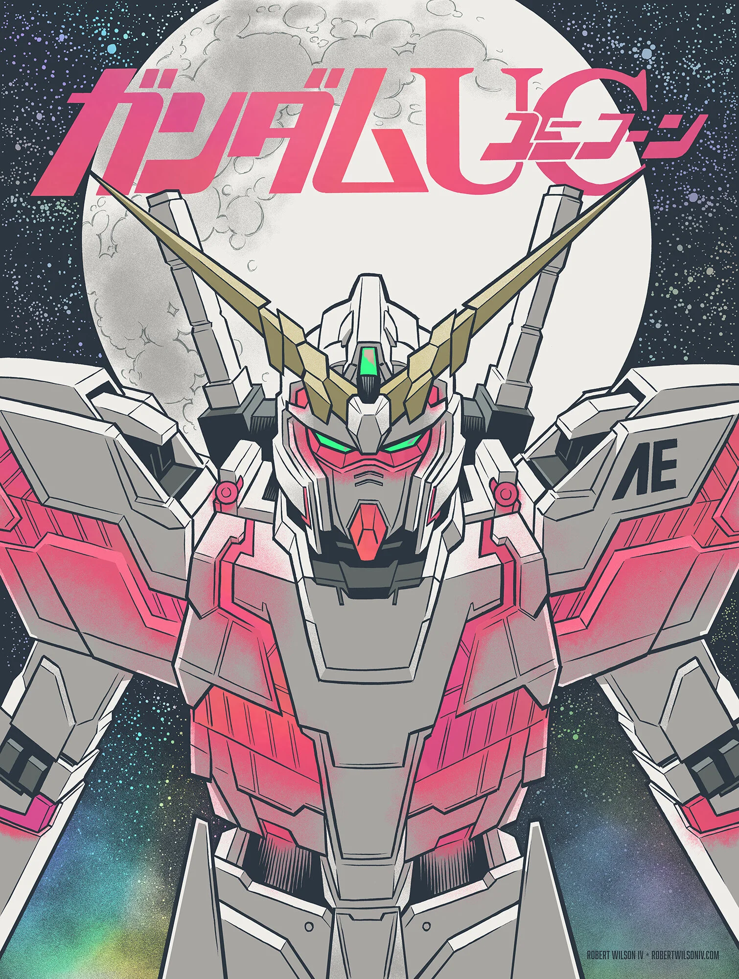 Gundam Unicorn Screenprint