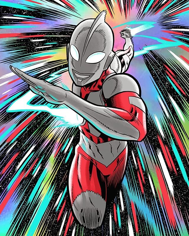 ULTRAMAN
I colored my Ultraman piece from last week and am hoping to try a rainbow foil screenprint. I&rsquo;ll be sure and update whenever I have more info!

Colored in @adobe Photoshop

#ultraman #tokusatsu #sentai #supersentai #fanart #art #artist