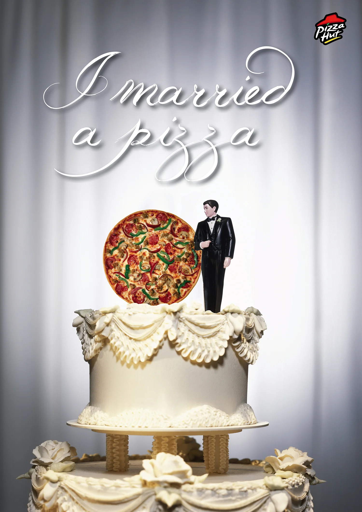 A Valentine's Day stunt where guys could legally marry a pizza.