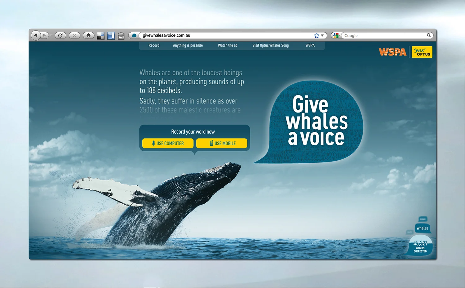 All campaign elements drove to the campaign site that explained the cause.