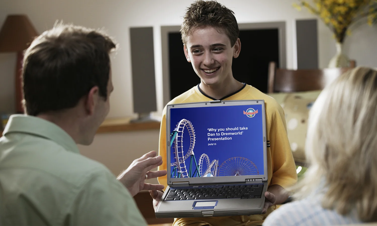The presentation could be personalised with the kids name, age and photo
