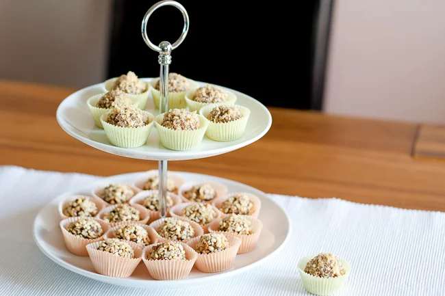 Hazelnut Praline Truffles
