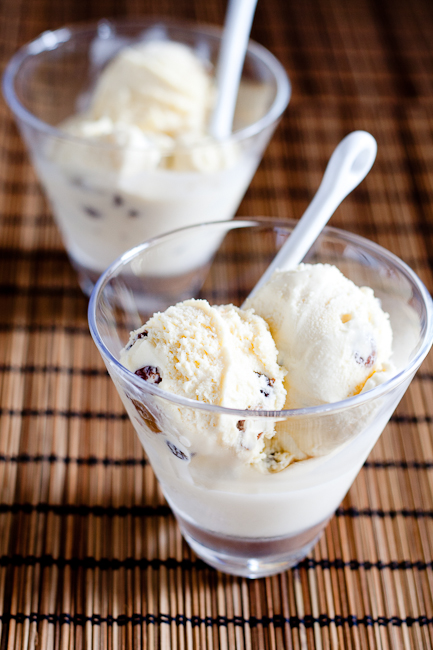 Rum raisin ice cream (easy!)