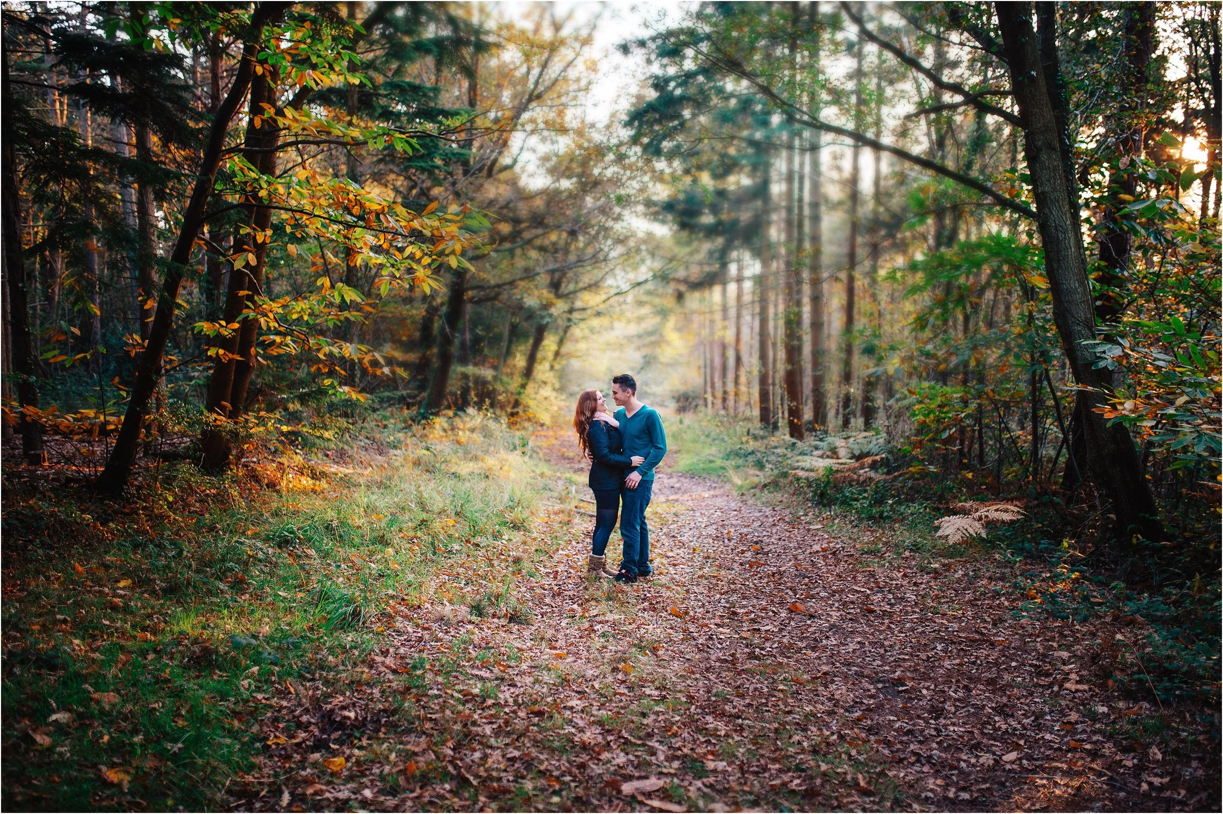 FOREST AND BEACH NATURAL ENGAGEMENT SHOOT