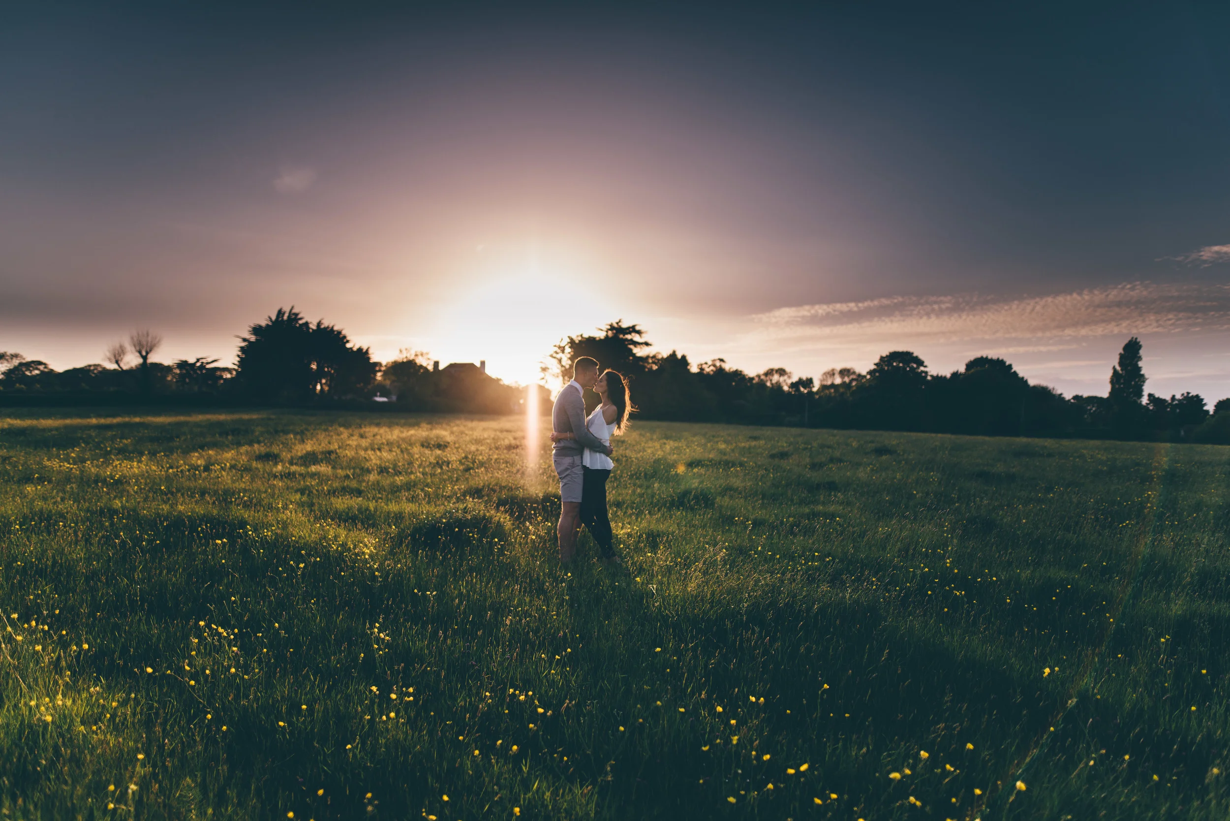 SUMMER PRE-WEDDING SHOOT-GOLDEN HOUR-ISLE OF WIGHT