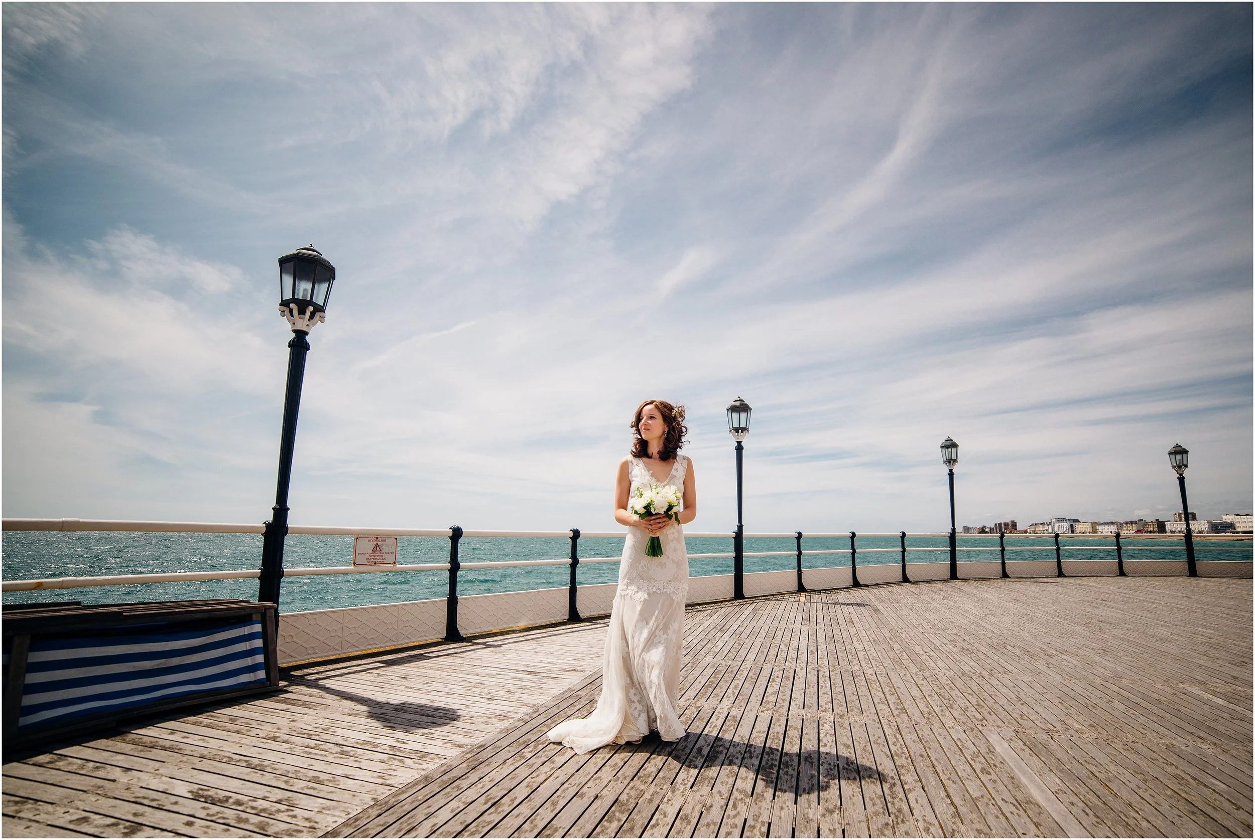 ART DECO THEMED SUMMER WEDDING-WORTHING PIER