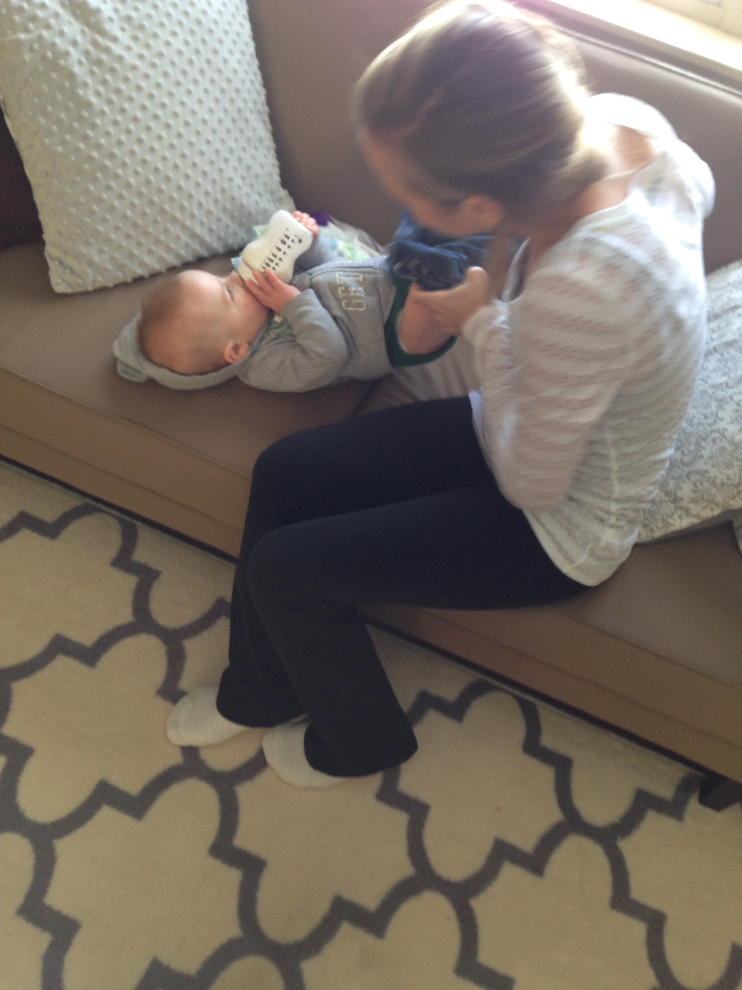 It may not seems thrilling to you, but this was the first time I got to change his diaper again--months after the diagnosis--and I couldn't have felt more proud in that smelly little moment.