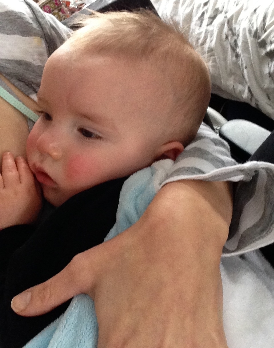 The baby fought eating for six days because he couldn't nurse.