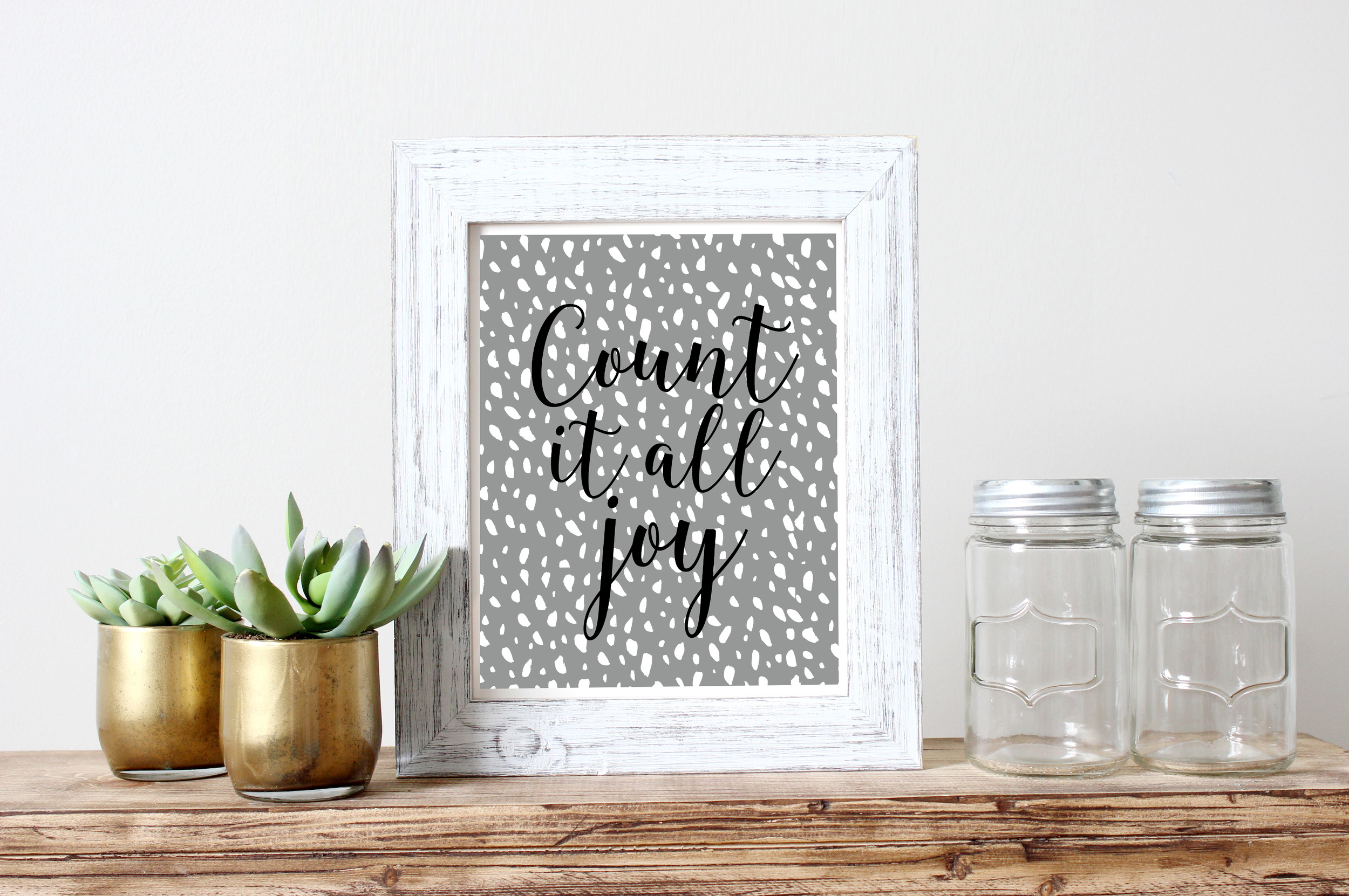 "Count it all joy," available HERE .