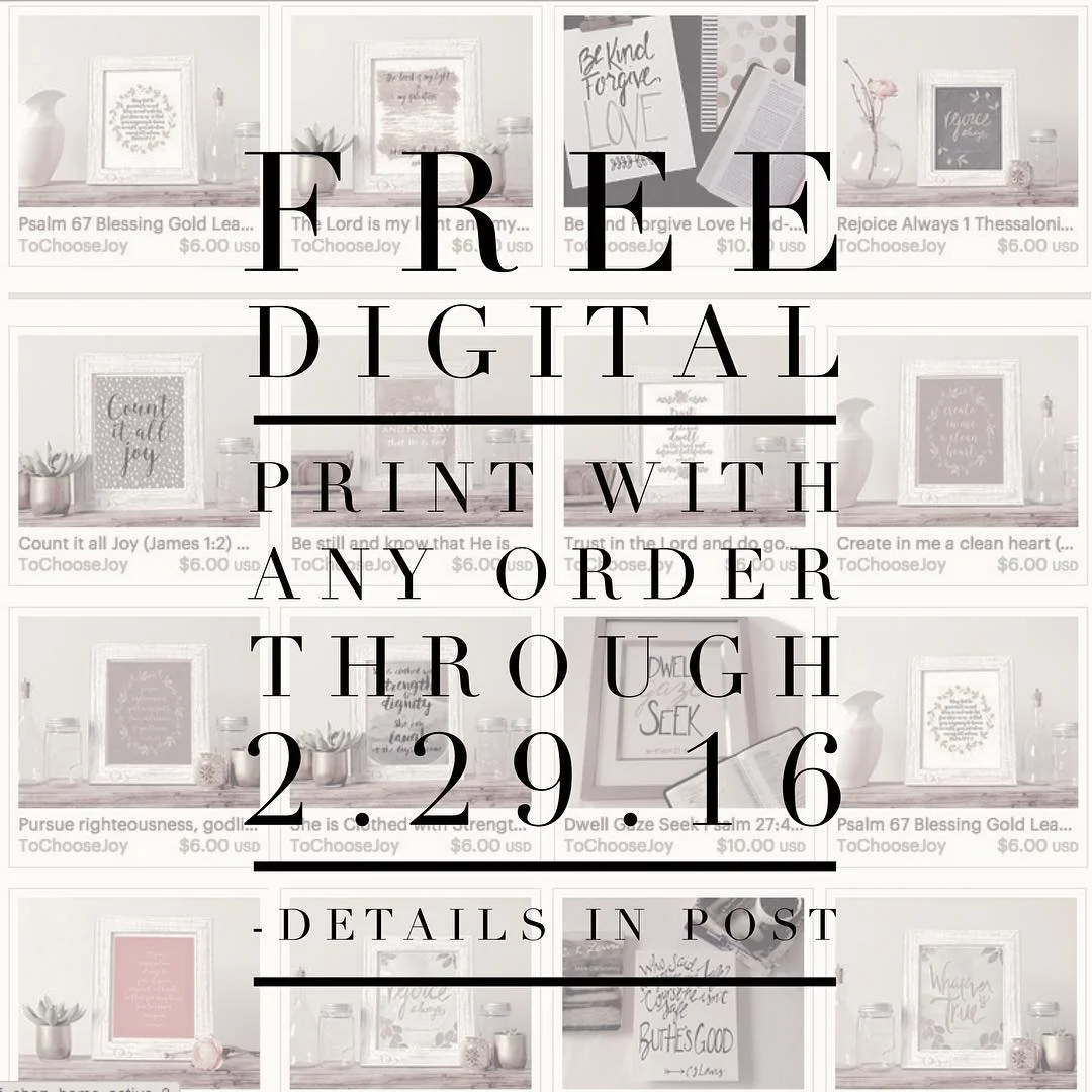 Get your favorite print FREE!