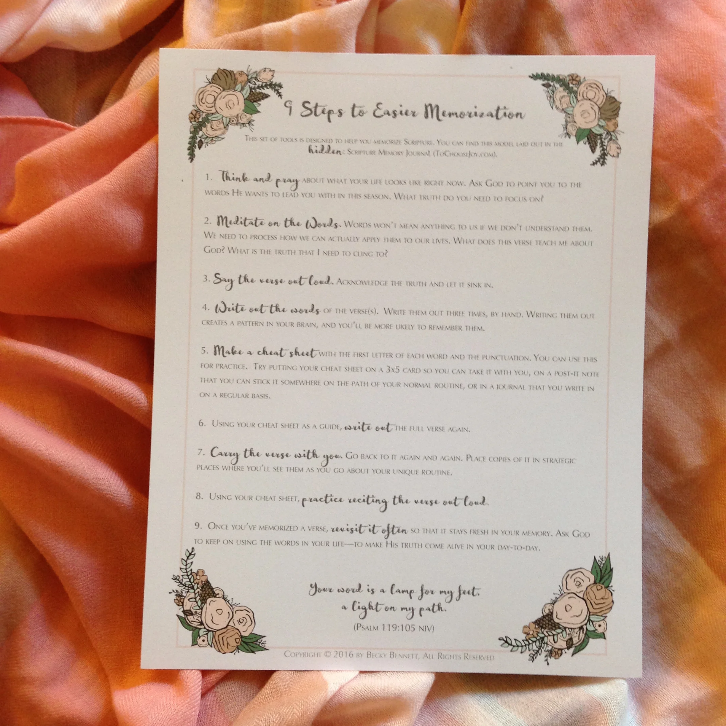 9 Steps to Easier Memorization