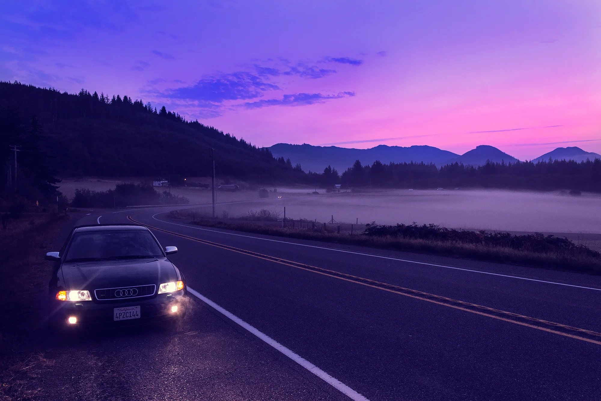 The drive to Rialto Beach can be absolutely spectacular when done early in the morning or during sunset. This shot was taken about 45 minutes before sunset.