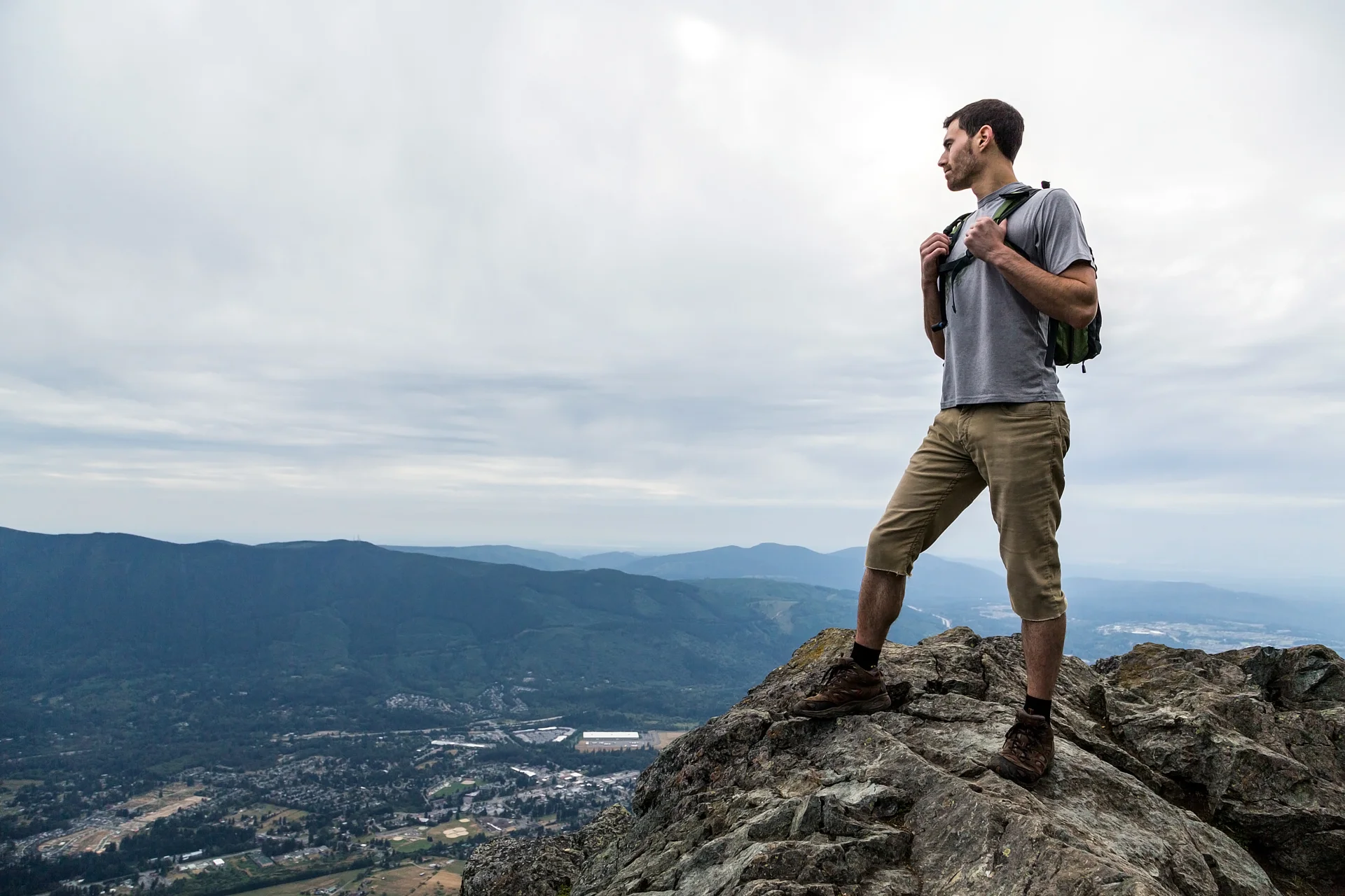 Andy at the top of Mount Si.