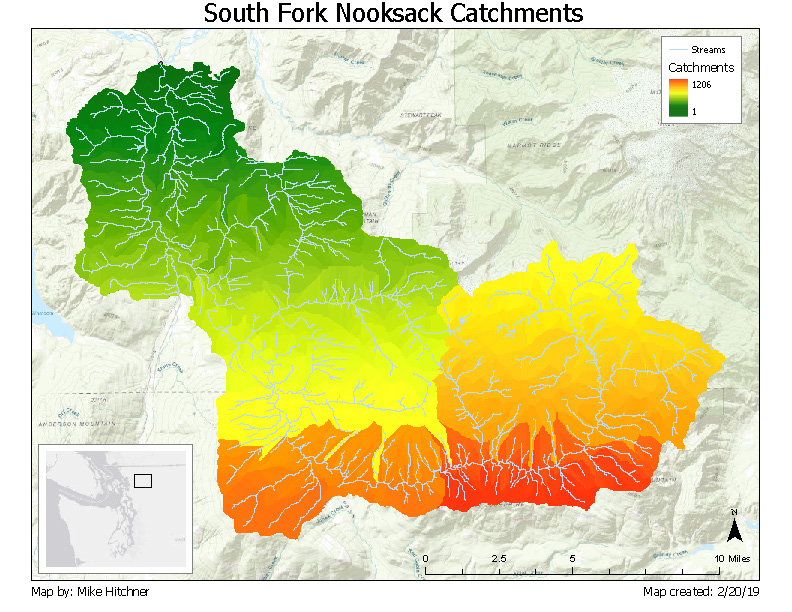 Catchments This map shows the total number of catchments within the SFN watershed.