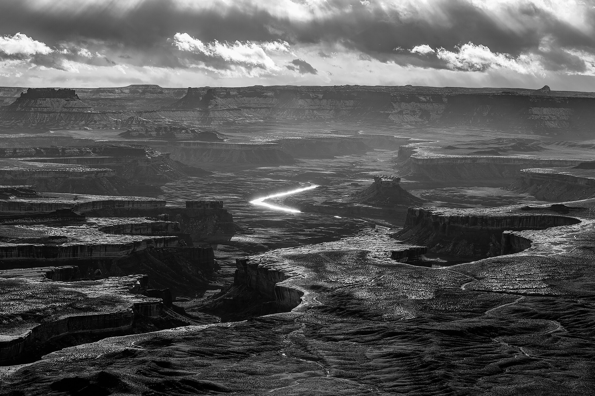 River of Light Canyonlands National Park Black and White.jpg